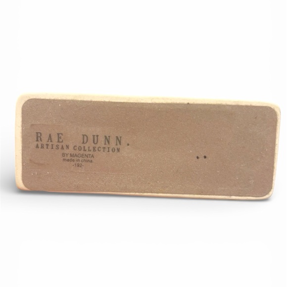 Rae Dunn White Boss Lady Ceramic Paperweight Desk Plaque Decor 4x4x1.5” NEW - Picture 5 of 5